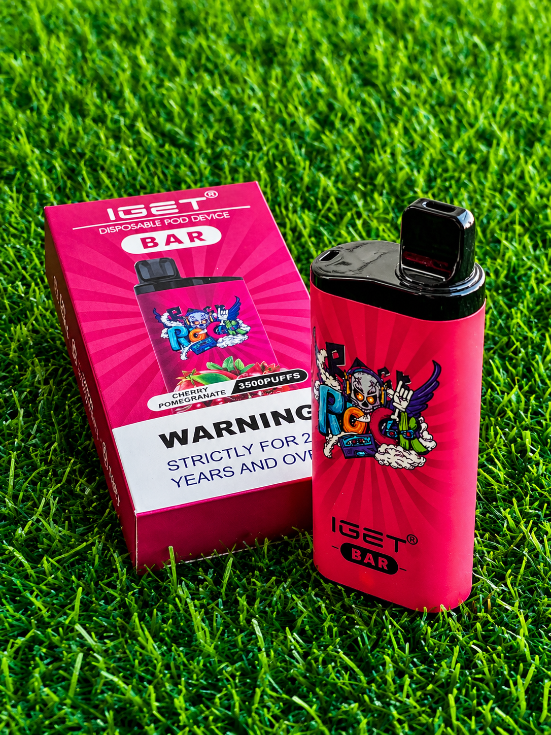 IGET Pod Bar - 3500 Puffs - Cherry Pomegranate